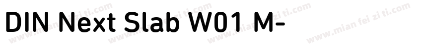 DIN Next Slab W01 M字体转换